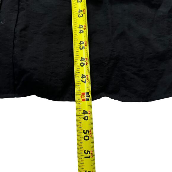 71-45 Vince Black Midi Shirt Dress (missing sash) Women's Size XL | 71-45 - Picture 5 of 6